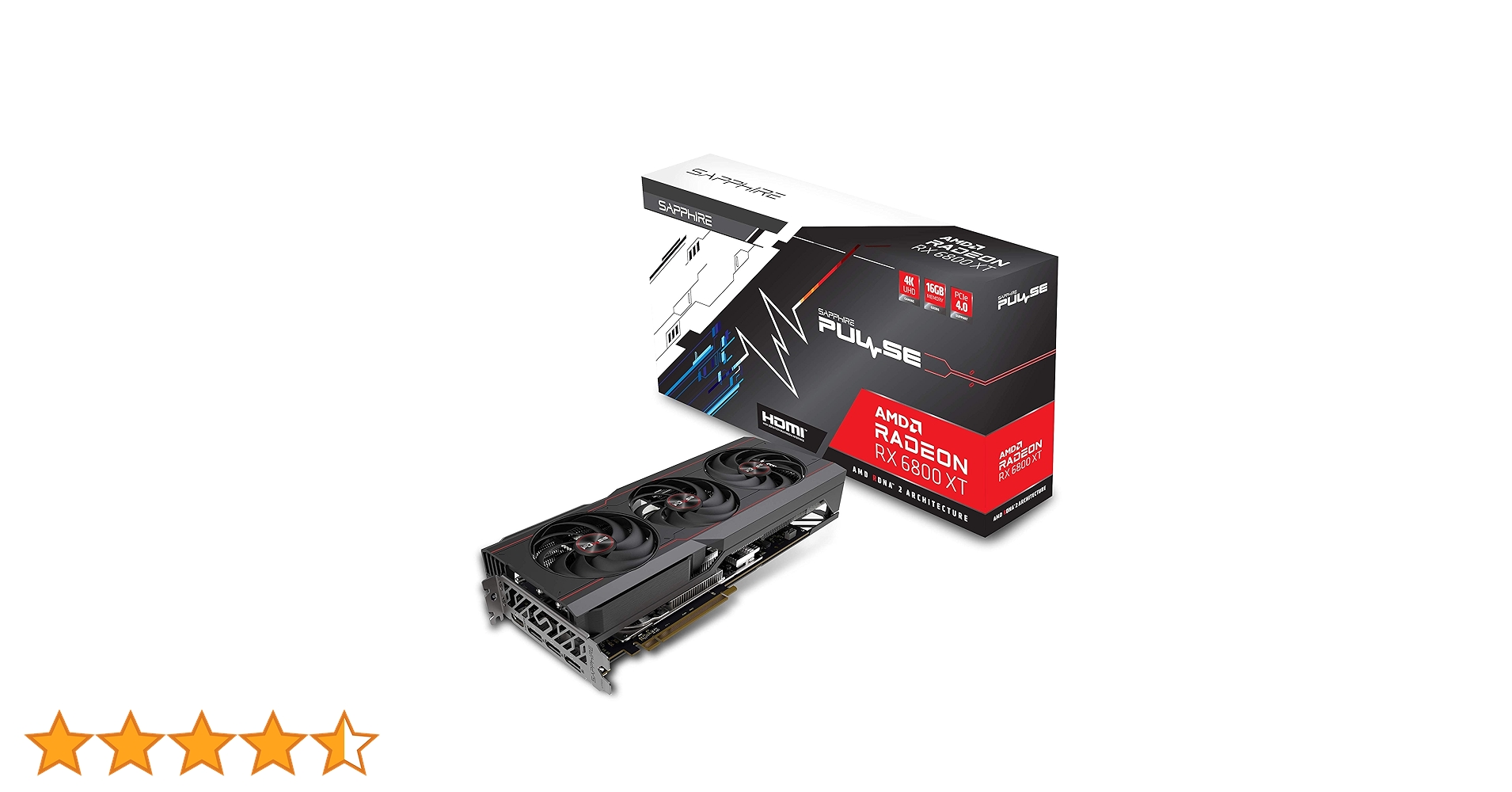 Sapphire 11304-03-20G Pulse AMD Radeon RX 6800 XT PCIe 4.0